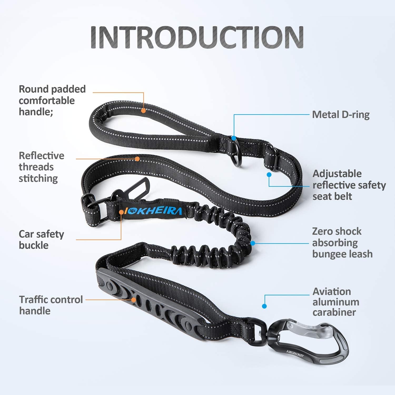 Adjustable Car Seatbelt Leash