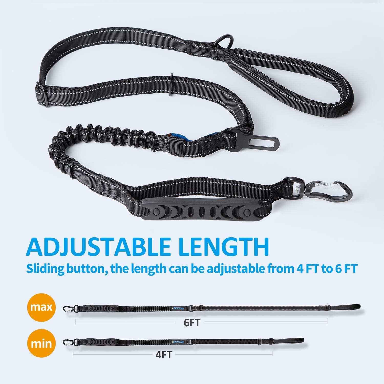 Adjustable Car Seatbelt Leash