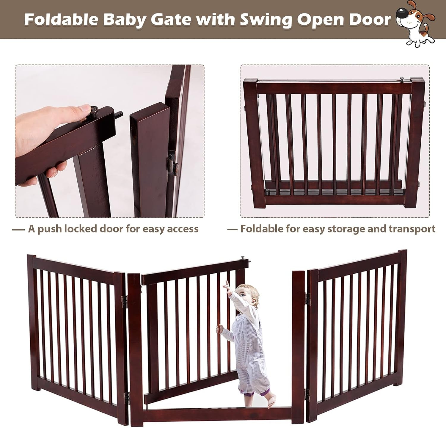 Foldable Indoor Pet Gate