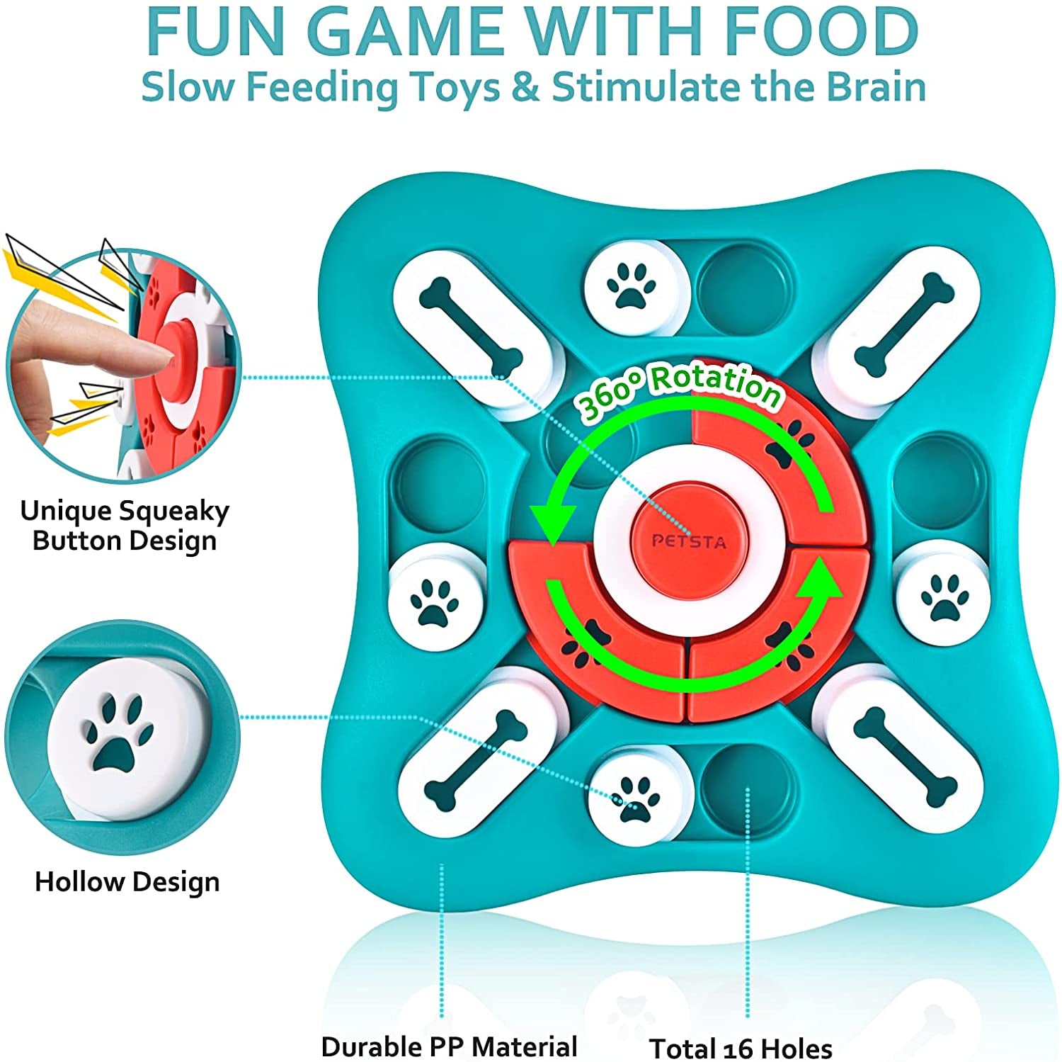 Treat Dog Puzzle Feeder