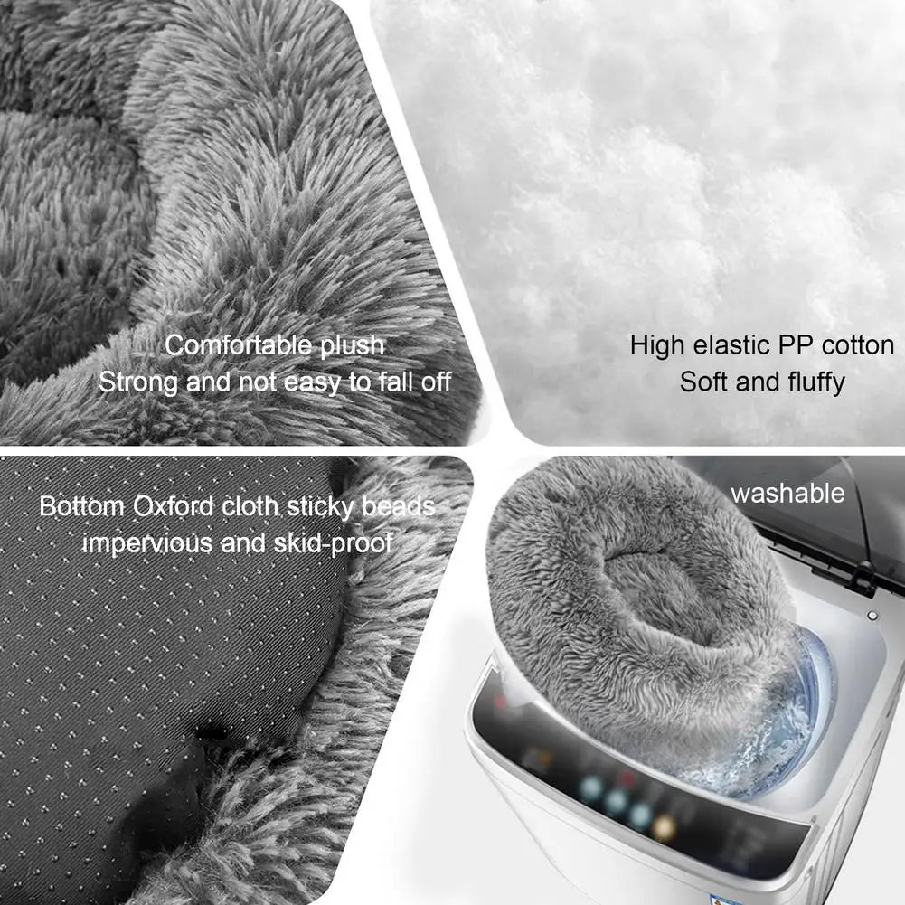Heated Fluffy Pet Bed