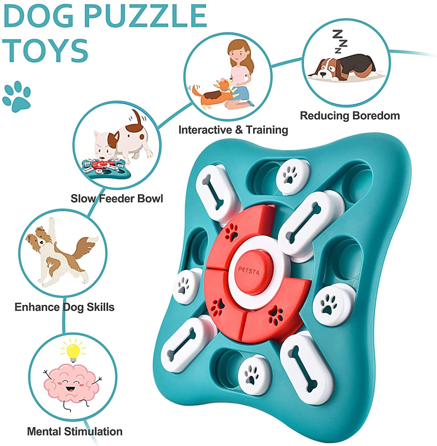 Treat Dog Puzzle Feeder
