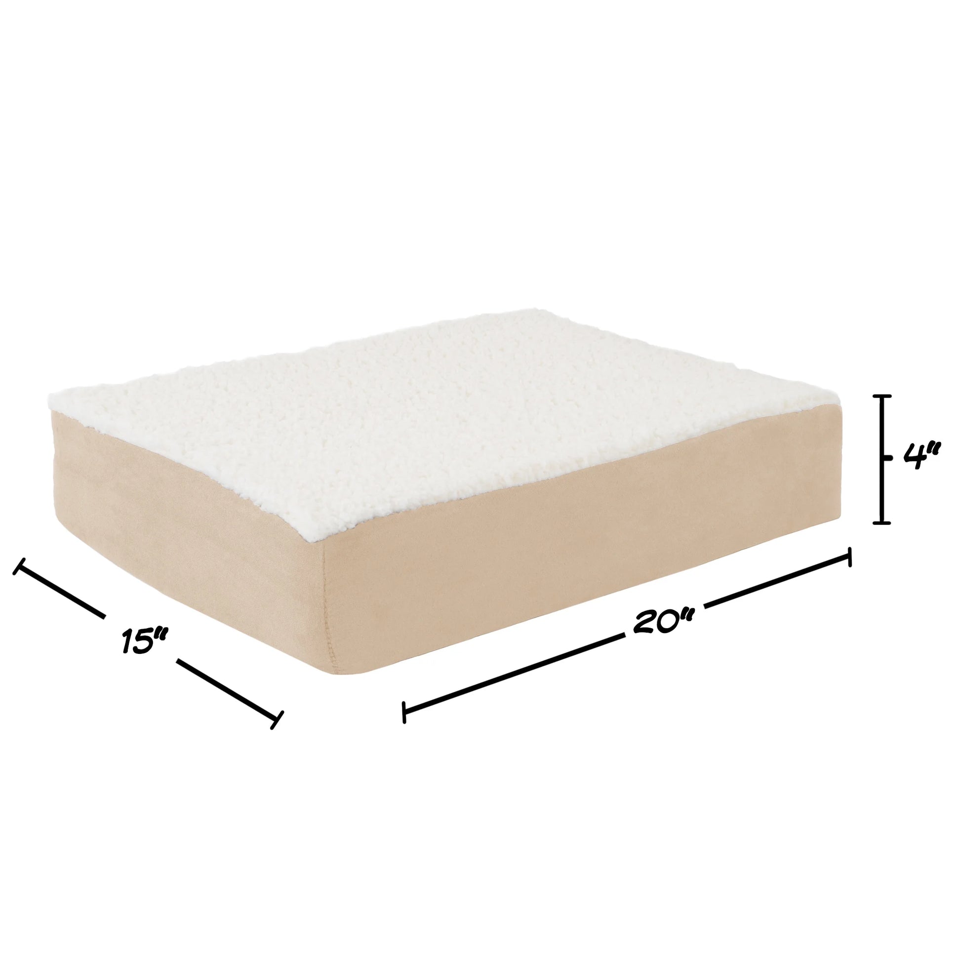 Sherpa Memory Foam Pet Bed