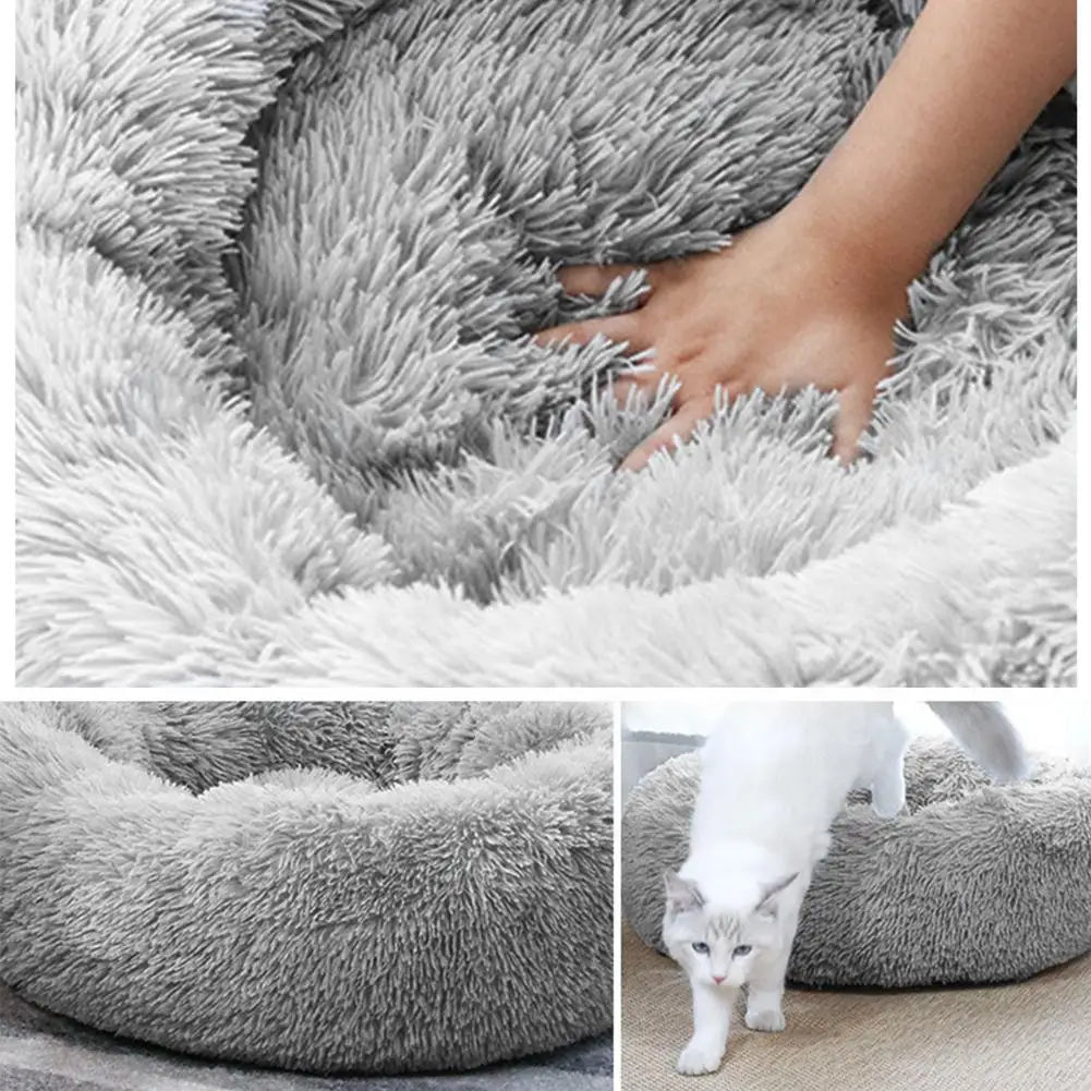 Heated Fluffy Pet Bed