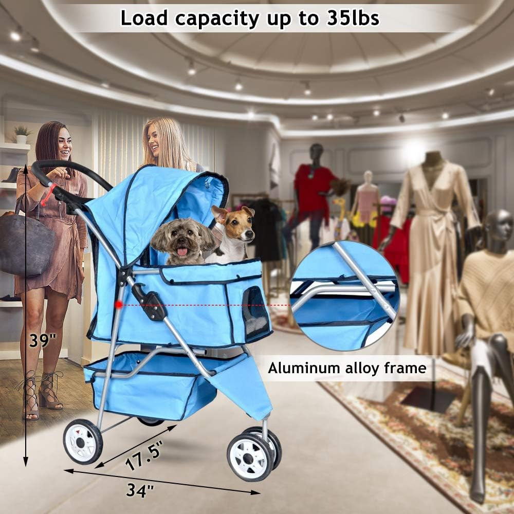 Foldable Pet Carriage Stroller