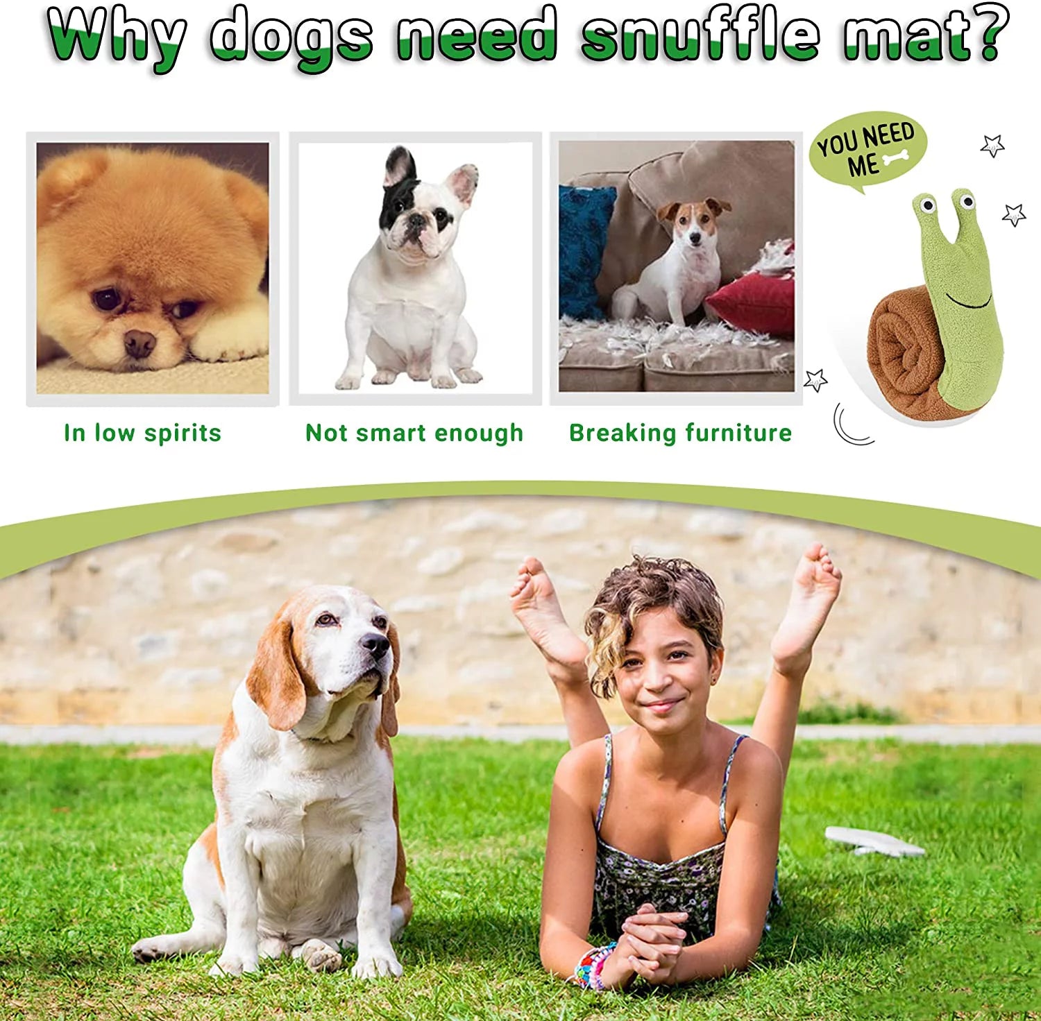 Snail Snuffle Pet Chew Toy