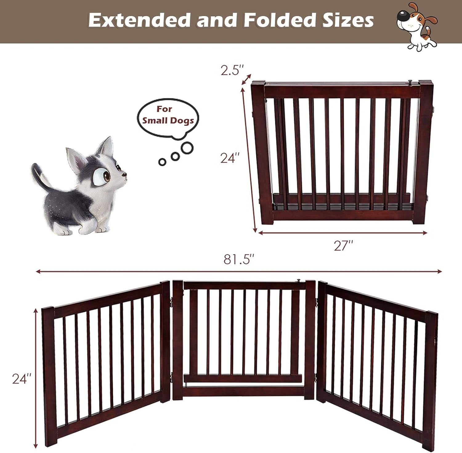 Foldable Indoor Pet Gate