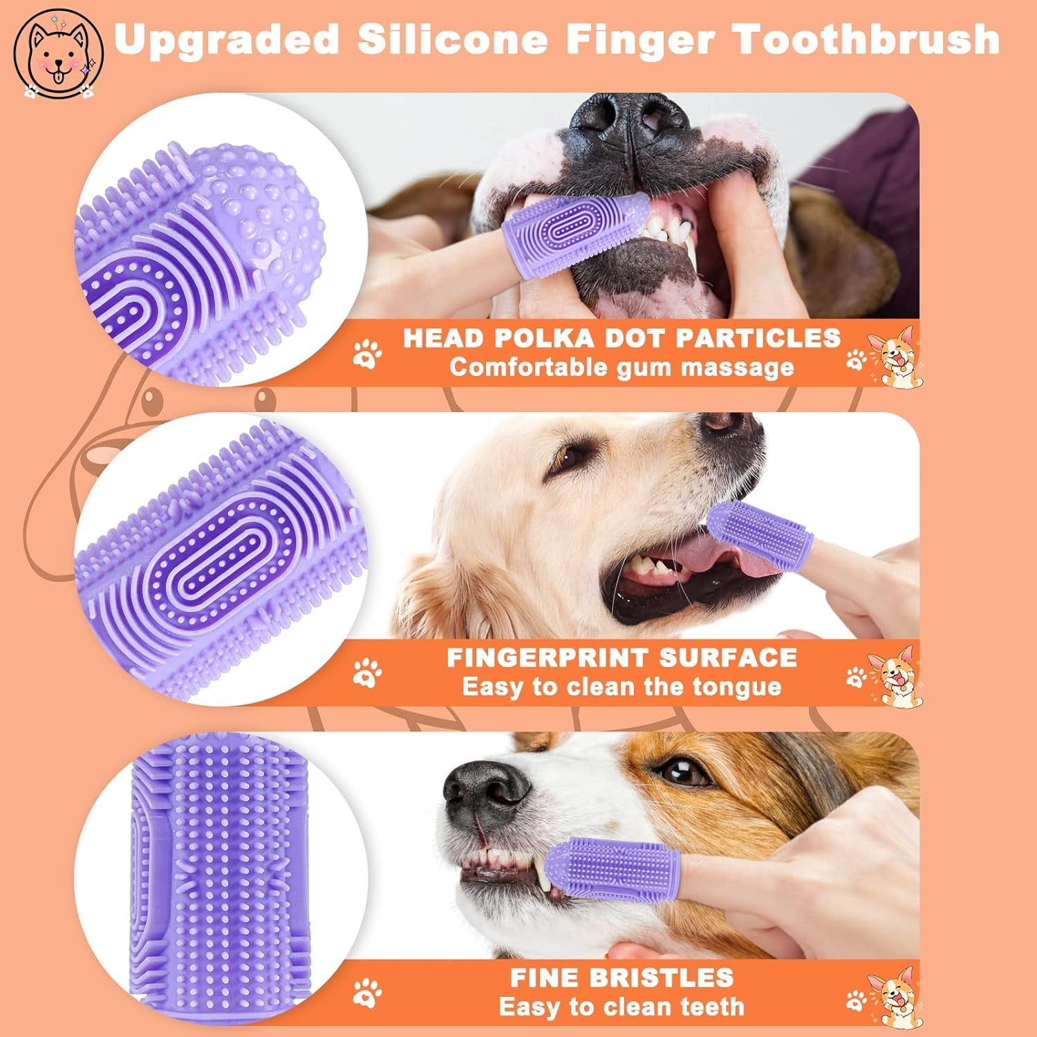 Finger Toothbrush 4pcs Set