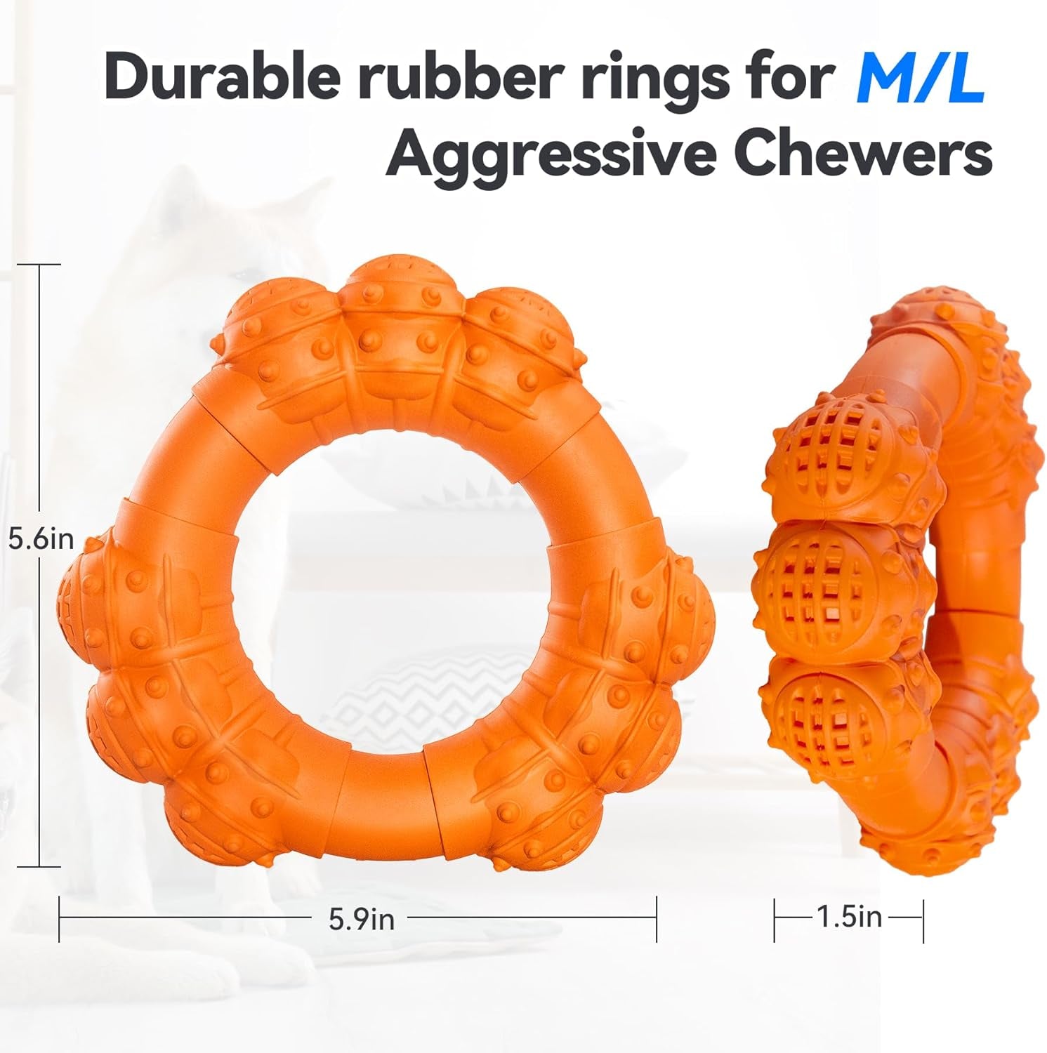 Indestructible Dog Chew Ring