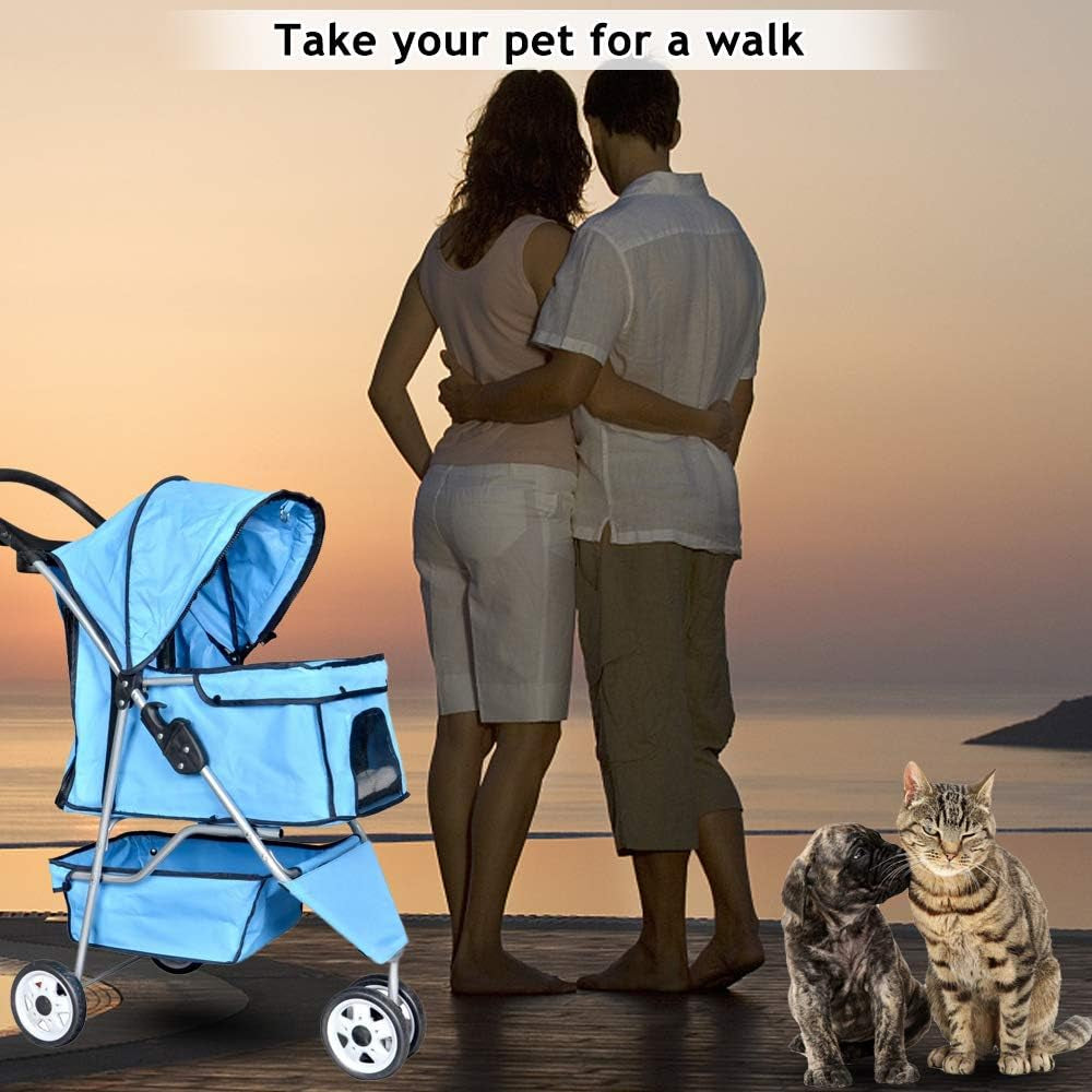 Foldable Pet Carriage Stroller